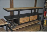 LOFT铁木家具 美式乡村风格置物架电视机 柜书架父亲节特价