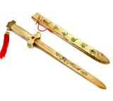 厂家批发龙泉宝剑木制儿童玩具刀剑影视道具舞台木制刀剑木刀木剑