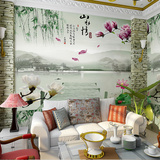 中国风 大型壁画墙布 客厅壁纸 墙纸 电视墙背景墙 山水情壁纸
