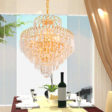 豪华客厅金色水晶灯欧式餐厅吊灯卧室吸顶灯过道水晶吊灯