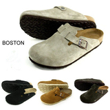 香港现货正品BIRKENSTOCK博肯鞋Boston男女反毛皮真皮包头凉拖鞋