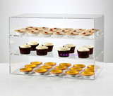 有机玻璃蛋糕柜定做亚克力面包架3层蛋糕架蛋糕收纳盒点心展示柜