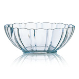 弓箭乐美雅钢化玻璃碗透明沙拉碗色拉碗面碗中号汤碗20cm单只装