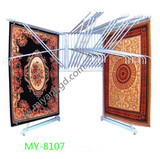地毯展示架地胶板展架木地板样板布料展示架床上用品展示架展柜