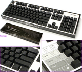 斐尔可Filco 圣手GKING二代 原装104键机械键盘键帽套装 黑色白色