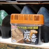 日本KOKUBO 鞋柜脱臭剂 除味剂 鞋箱消臭剂 除臭剂 绿茶味