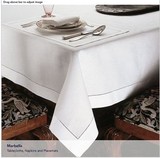 外贸亚麻桌布可定做 白色 镂空绣花台布定制