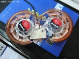 正品Tt Duorb 纯铜热管双风扇HD6850显卡散热器 (CL-G0102）