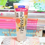 现货日本SANA 豆乳美肌洗面奶/洁面乳150g 最新版 卸妆洁面二合一