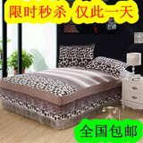 加厚珊瑚绒床裙床罩床套单人双人1.5米1.8米床 席梦思床垫保护套