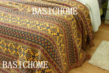 外贸 线毯 沙发巾 盖毯 地毯 钢琴盖 纯棉线 三层加厚 印第安风