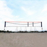 豹动新款标准可变式专业便携式折叠毽球太极球网柱羽毛球网架