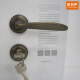 德国EKF门锁欧式室内卧室卫生间房门锁青古铜分体实木门锁具把手