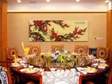 上海画龙绣金无框画 红梅报喜 新中式客厅装饰画 酒店壁画挂画