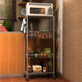 简易储物柜子组装现代简约组合收纳柜迷你经济型铁架厨房微波炉