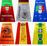 足球世界 杯纪念品巴西班牙德国荷兰葡萄牙意大利阿球迷大浴巾