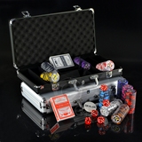 特价包邮300码多种最新款德州扑克粘土筹码币套装铝箱盒 出口品质