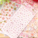 28包邮贴纸韩国文具日本MW和风樱花贴纸装饰可爱卡通相册手帐贴画