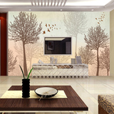 客厅沙发电视背景墙纸壁纸PVC 现代简约个性大型壁画 秋天树林