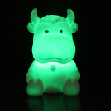 十二生肖牛七彩LED小夜灯批发地摊创意新奇特电池夜光灯卡通玩具