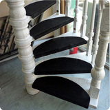 欧式木楼梯地毯免胶自吸楼梯踏步垫免胶自粘防滑楼梯垫满铺定制