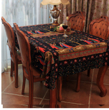 泰国风情桌布布艺棉麻民族风格餐桌布许愿树酒吧台布盖布茶几布