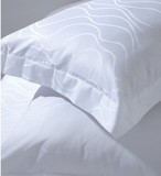 五星级酒店宾馆床上用品 高档纯棉白色贡缎提花 四件套 60支全棉