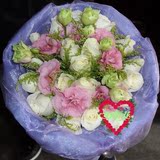 白玫瑰鲜花速递情人节上海同城浦东南京成都生日求婚鲜花快送批发