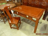 美惠红木家具仿古家具古典家具红木餐桌椅实木餐台菠萝格木长餐桌