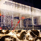 结婚布置装饰圣诞节彩灯橱窗装饰婚礼布置LED彩灯串闪灯窗帘灯