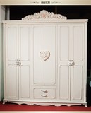 法式韩版欧式衣柜卧室家具套装组合衣柜6门平拉门衣柜结婚衣柜