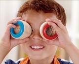枫木儿童万花筒探索类儿童玩具德国外贸尾单多棱镜蜂眼效果益智