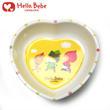 乐扣乐扣HelloBebe儿童密胺餐具密胺心形碗 可爱卡通创意LBB458