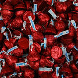 好时KISSES巧克力 婚庆喜糖 散装---黑巧克力500g约105粒,
