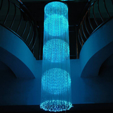 光纤 现代灯 酒店工程光纤灯 LED光纤灯 水晶光纤灯多圆球吊灯