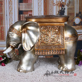 欧式工艺品家居装饰品创意摆件实用时尚别墅大象换鞋子凳摆设包邮