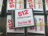 SanDisk闪迪 CF 512M 工业级存储卡 三星主控05/06年库存品