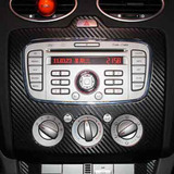 09-13经典福克斯CD面板碳纤维车贴纸 内饰改装专用中控面板装饰贴