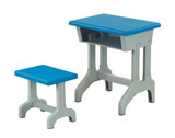 幼儿园小学初中学习塑钢塑料课桌椅双人学生桌椅成套108+201型
