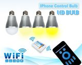 特价LED球泡6W9W 2.4G可调节色温亮度远程控制wifi遥控控制球泡灯