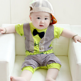 2岁婴儿夏装套装男款宝宝衣服1-3周岁男童韩版儿童夏季短袖潮童装
