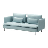 皇冠IKEA南京宜家家居具代购索德汉三人沙发多色布艺沙发新品正品