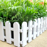 植物盆栽园艺用品白色塑料栅栏/塑料围栏塑料篱笆/多种款式可选