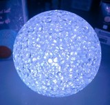LED粒子球七彩小夜灯EVA粒子小夜灯新奇特地摊货源（12cm水晶球）