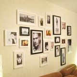 森淼 实木照片墙组合创意相框墙简约现代相片墙家居饰品艺术相框