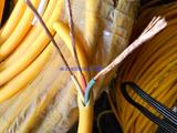 甩卖3×1平方高质纯铜芯电线电缆电源线耐磨耐老化 三芯线黄色