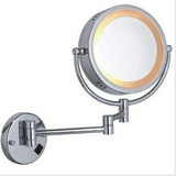 迅牧 浴室带灯防雾美容镜 化妆镜 双面镜 放大镜 挂壁式美容镜