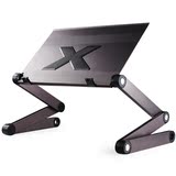 OMAX X7N/M7铝合金折叠电脑桌 床上笔记本 双风扇散热 随意调节