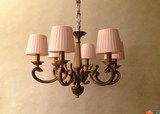 美式灯乡村复古田园全铜客厅卧室创意中式布艺现代欧式简约吊灯具
