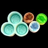 妮可R0142 荷花 莲花 手工皂硅胶模具 创意香皂 肥皂 矽胶硅胶模